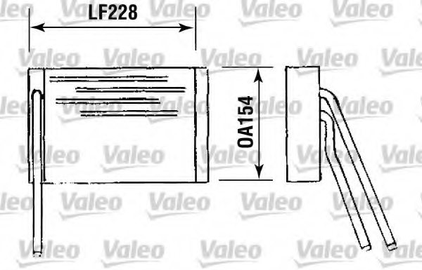 VALEO 812090 Heat Exchanger, interior heating